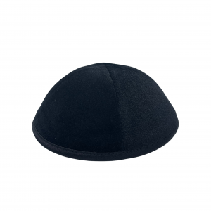 Black Silk Velvet Kippah