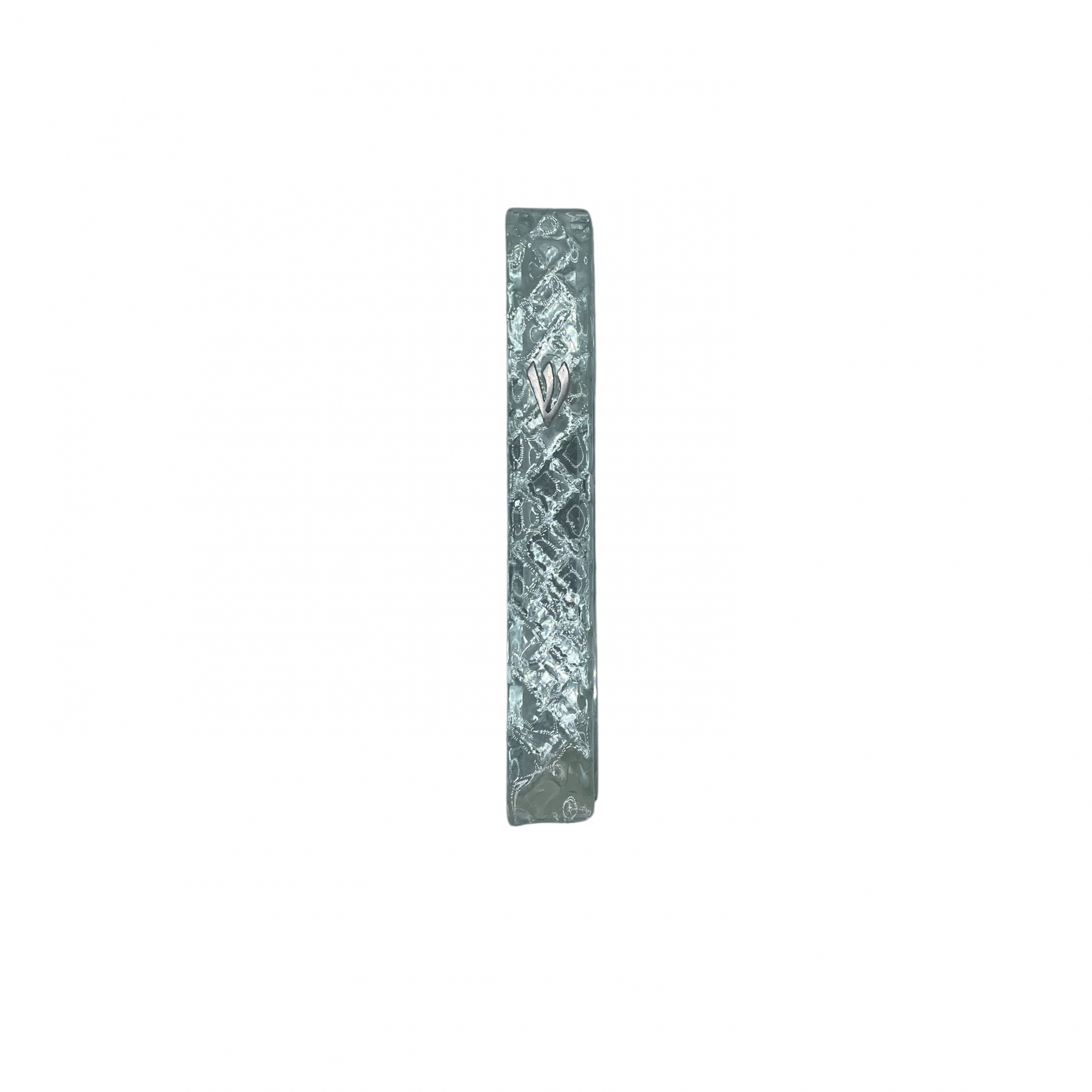 Glass stone design mezuzah
