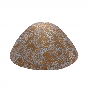 Gold Floral Kippah