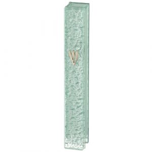 Hard glass mezuzah