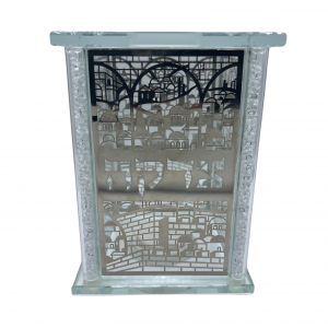 Jerusalem Stone Shabbat Salt & Pepper Shaker Set