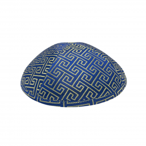 SHINY VERSA BLUE KIPPAH