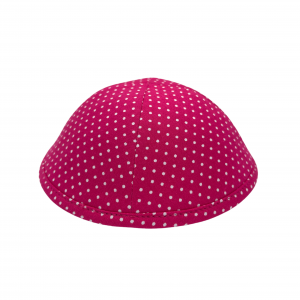 PINK WITH WHITE POLKA DOTS KIPPAH