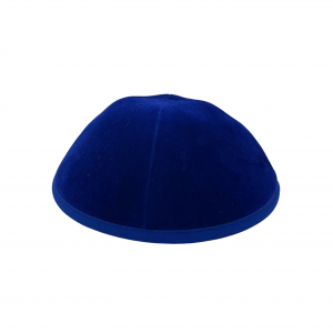 Light Blue Velvet Kippah