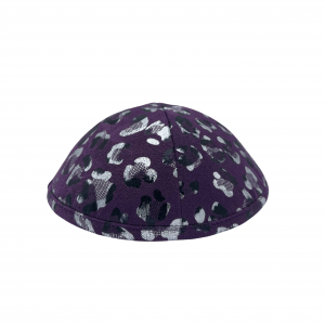 Purple Leopard Kippah