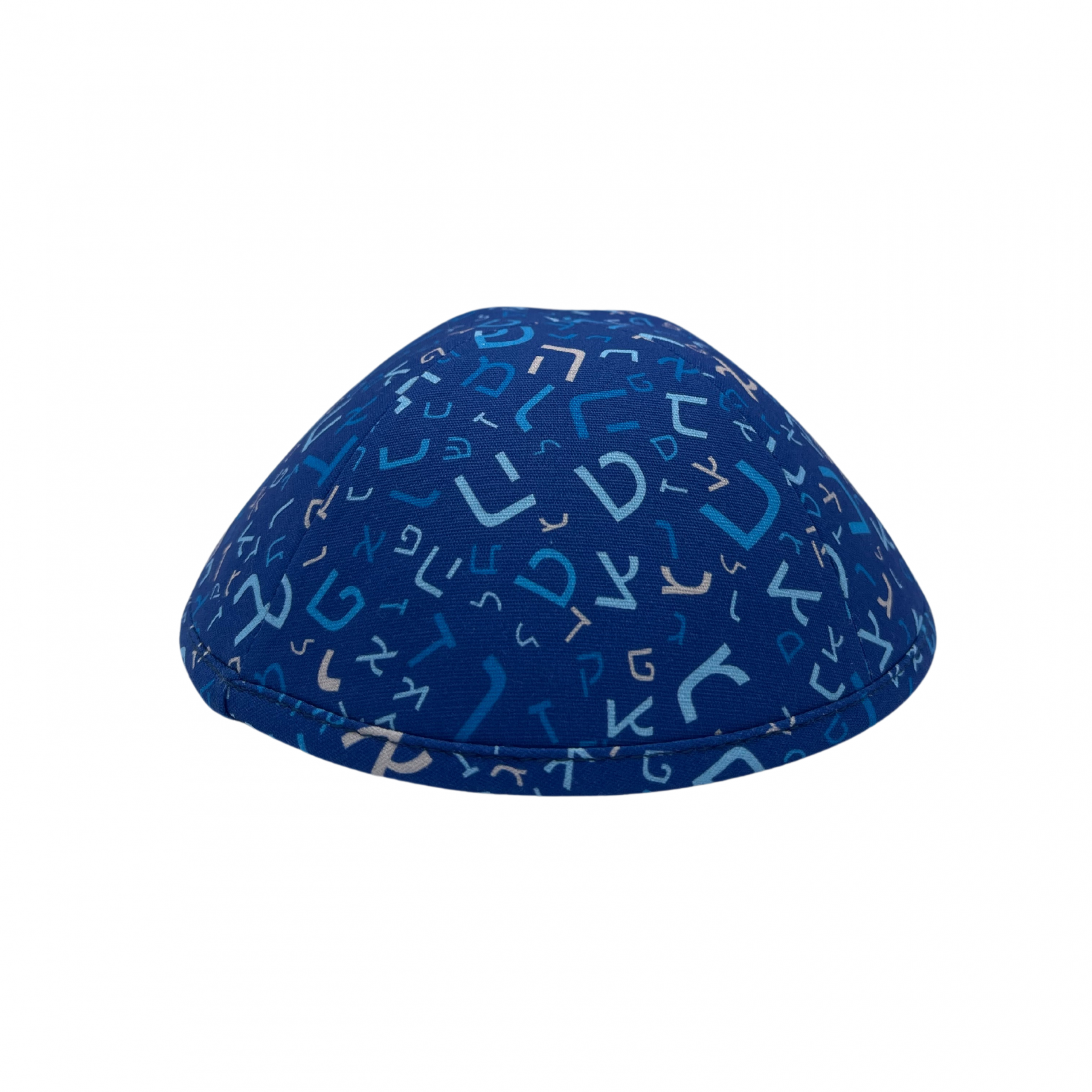 Royal Blue Aleph Beit Kippah