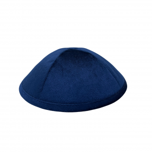 Royal Blue Silk Velvet Kippah