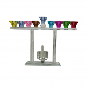 Tall hanakah drandle menorah