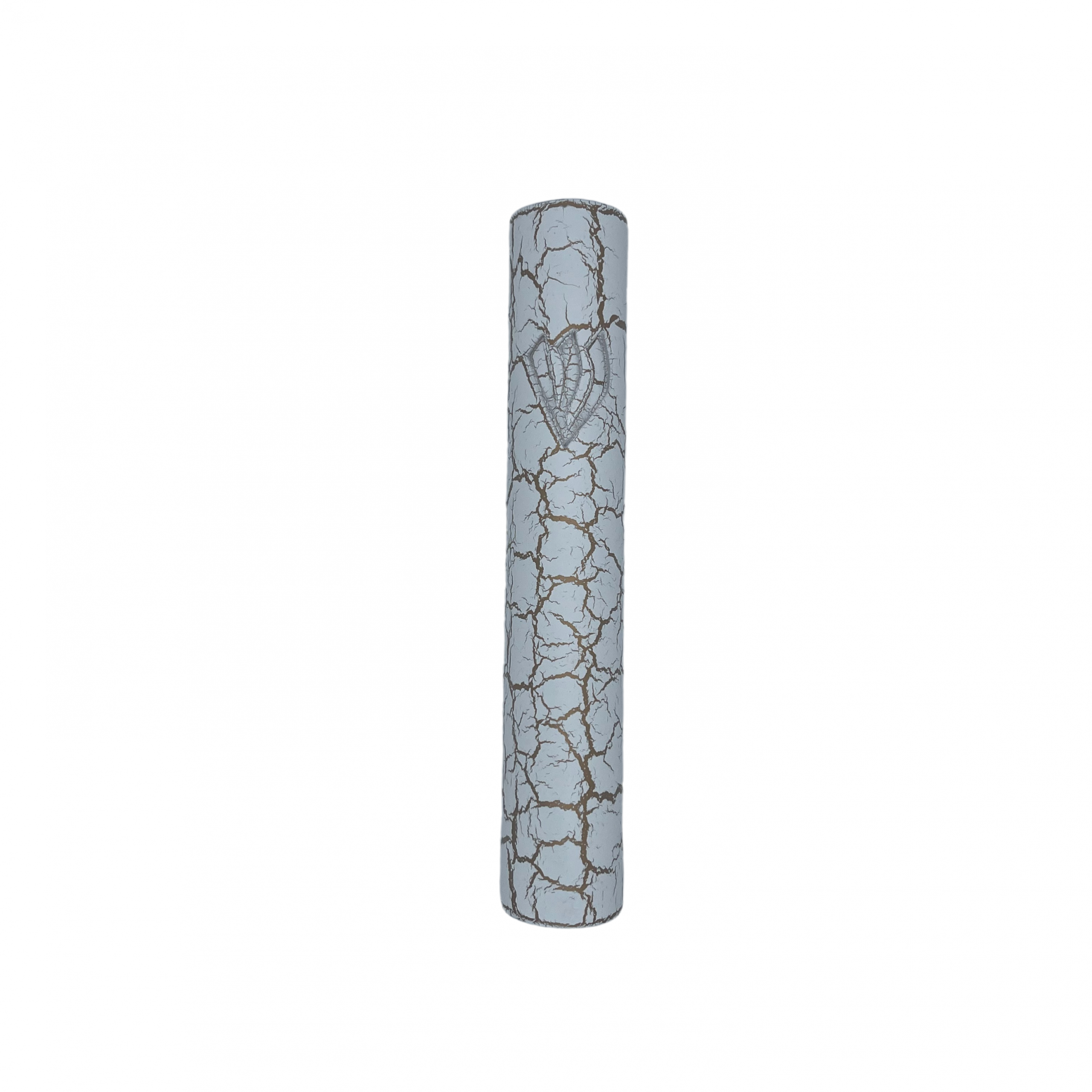 White crackle mezuzah