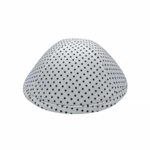 WHITE POLKA DOT KIPPAH