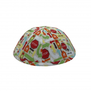 White Street Signs Kippah